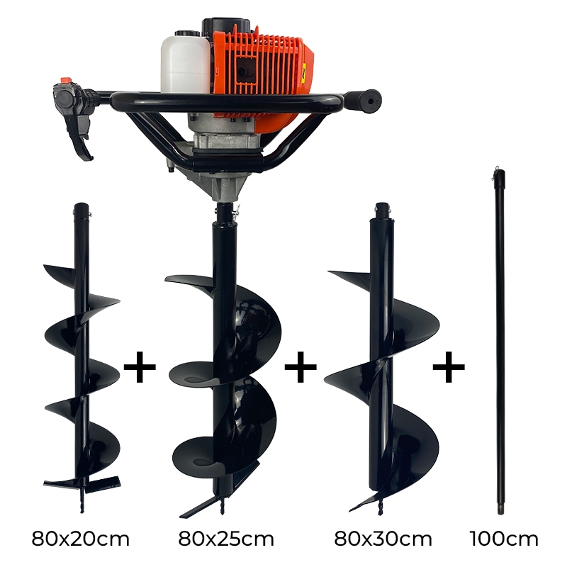 Perfurador de Solo a Gasolina 52cc 2,5HP com Broca