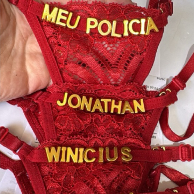 Calcinha Personalizada Nome Frase Renda Sexy Tanga