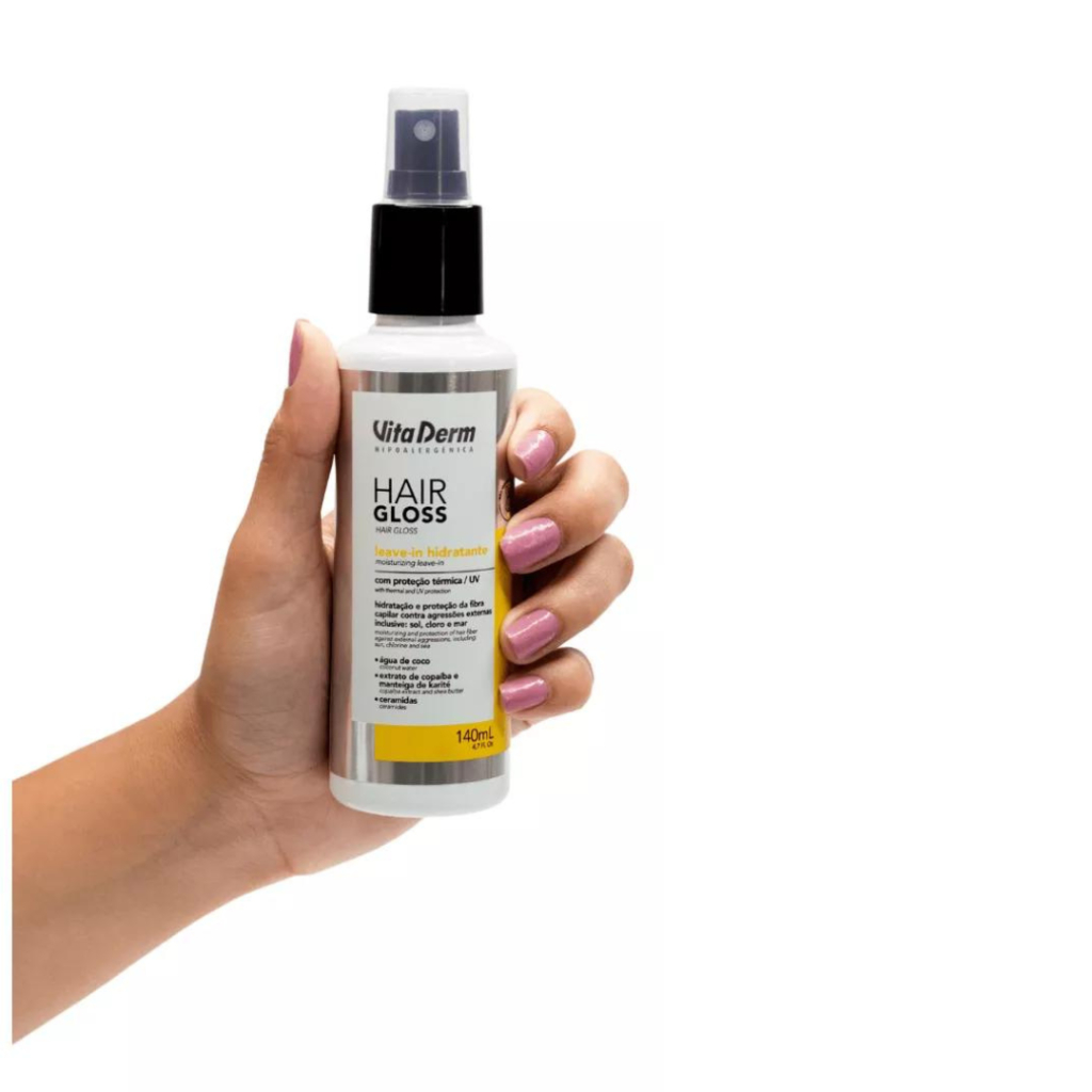Vita Derm Leave-in Hair Gloss Hidratante Proteçã