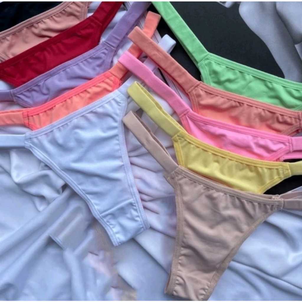 Kit 5 Calcinha Lingerie Fio Duplo Calcinha Biquín