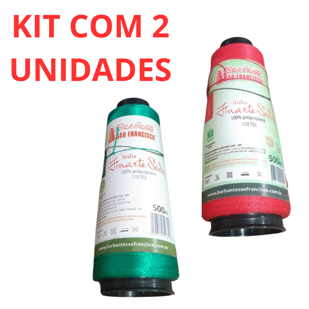 KIT2 UNIDADES-Linha de Crochê PP-Linha Grossa Par