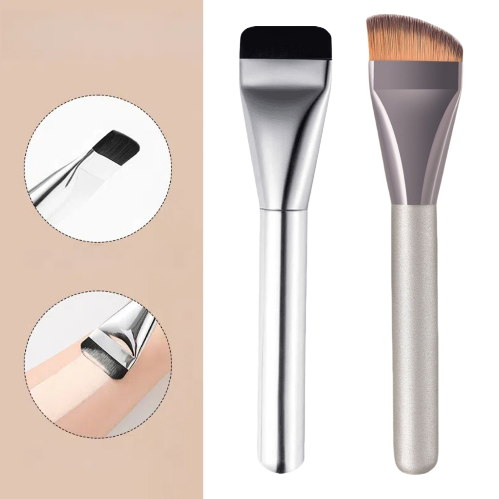 Kit de 2 Pincels De Base Corretivo, Contorno Facia