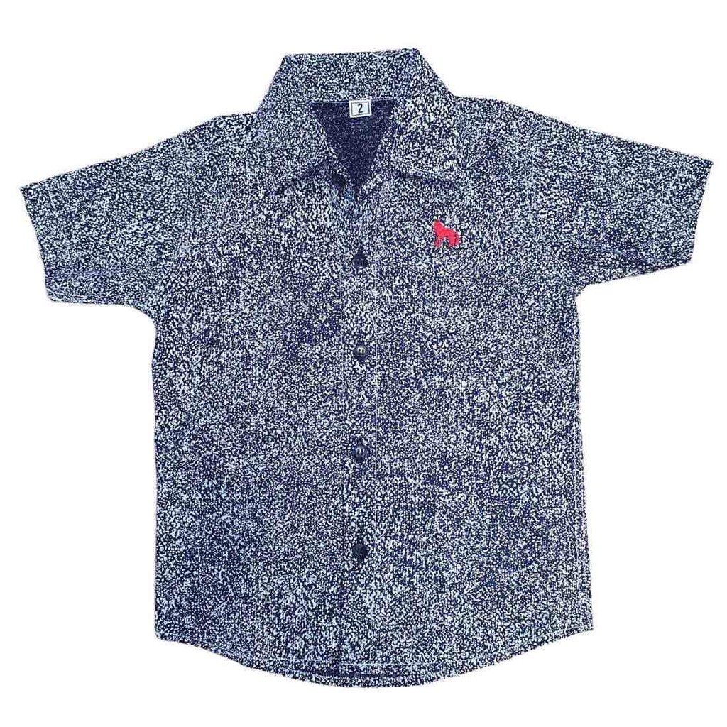 Camisa Manga Curta Infantil Preta e Branca