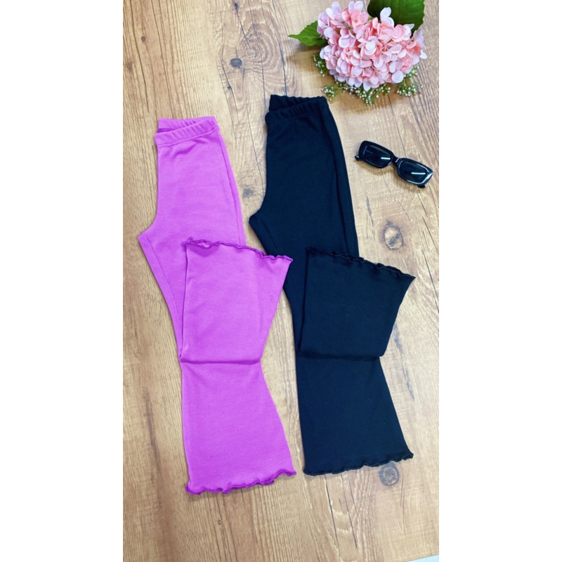 1 Calça Flare Wide Leg Infantil Feminina Ribana C
