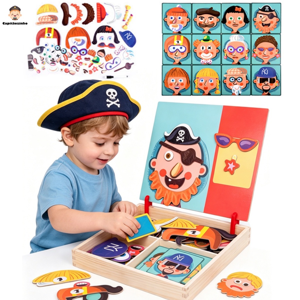 Crianças Montessori Toy Puzzle Crianças Magnetic