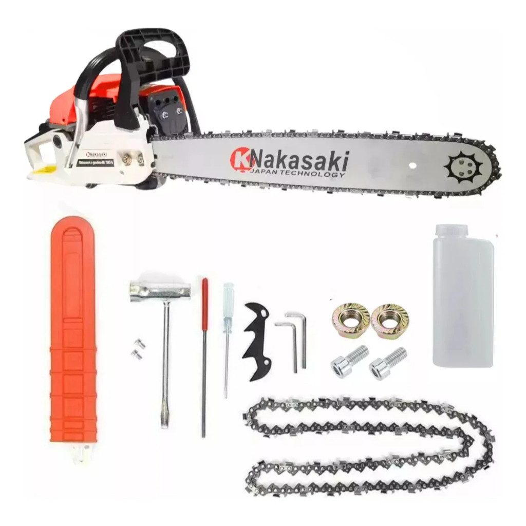 Motosserra A Gasolina 78cc Profissional Nakasaki S