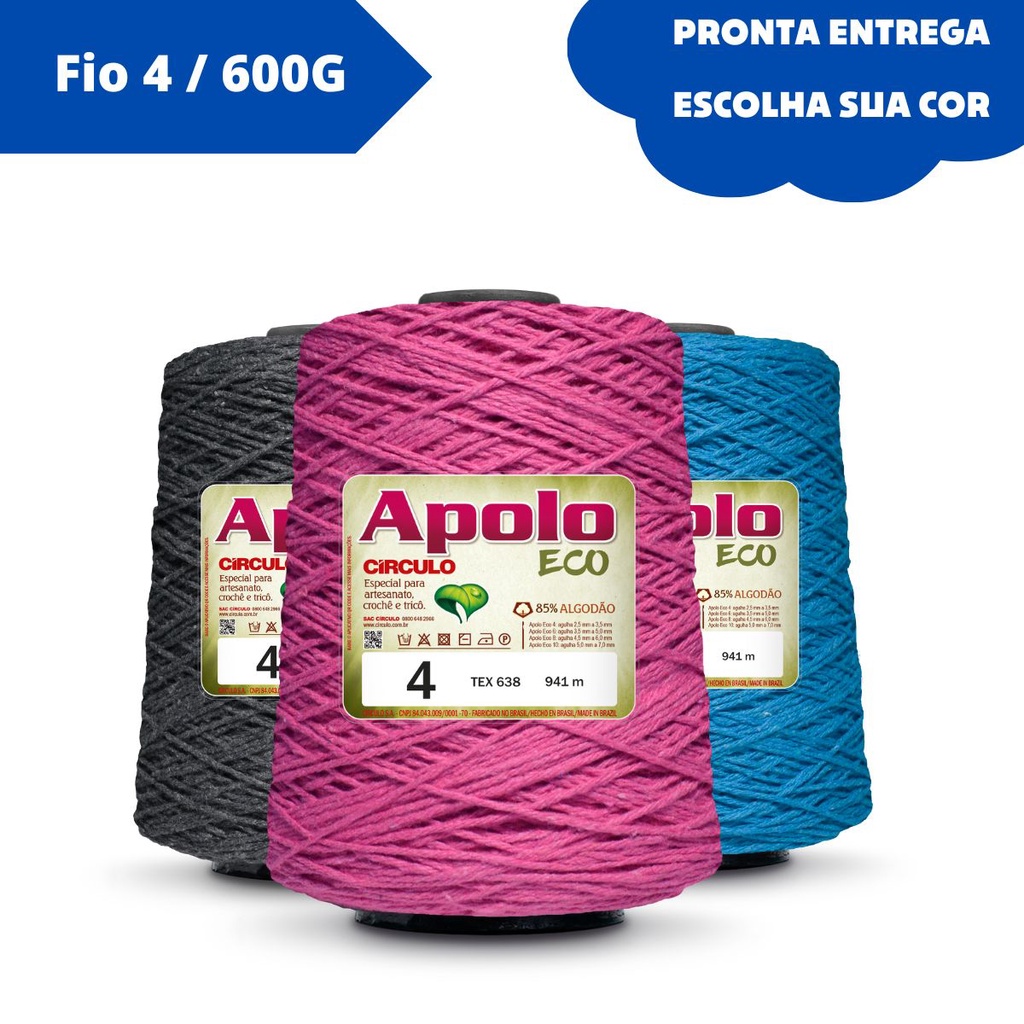 Barbante Apolo Círculo 600g Número 4