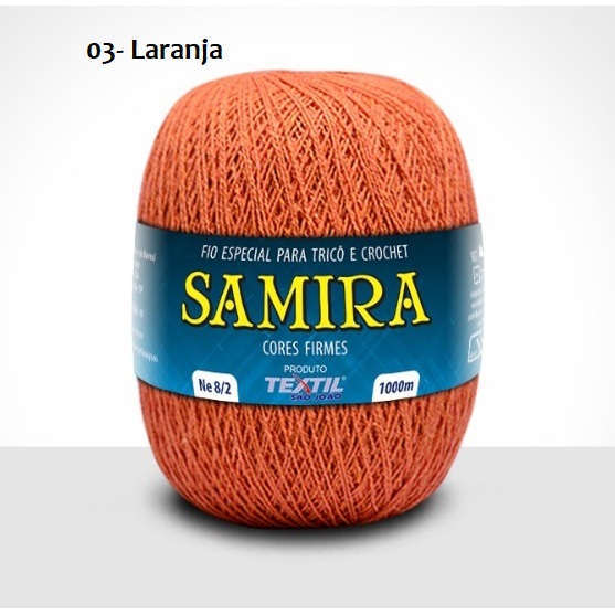 Fio Linha Samira São João 1000 metros LARANJA