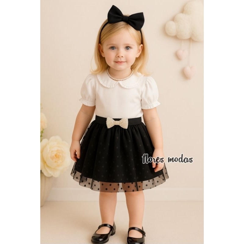 Saia tule poa infatil moda evangelica menina