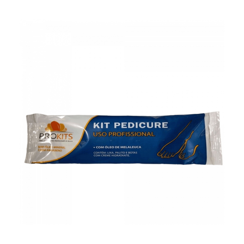 Kit Prokits Lixa + Palito + Luvas Pedicure Uso Pro