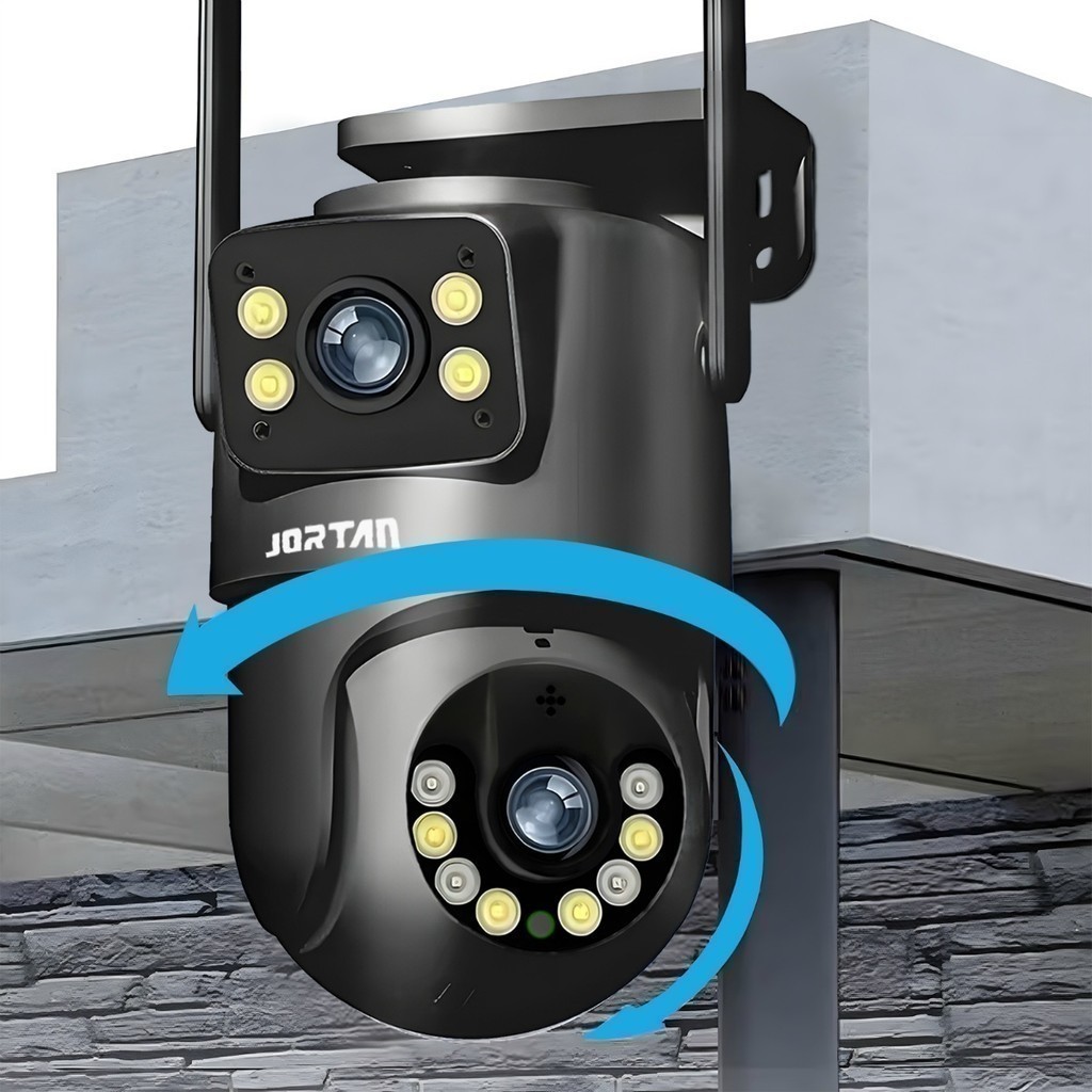 Câmera De Segurança a Prova de água Lente Dupla