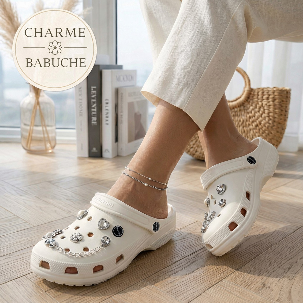 Babuche Feminino EVA com Apliques (Envio Aleatóri