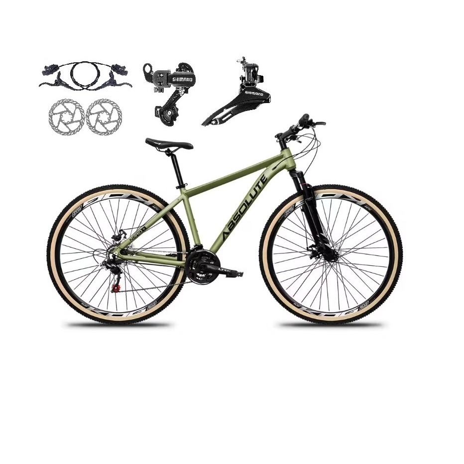 Bicicleta Aro 29 Absolute Nero 5 Câmbios Shimano 