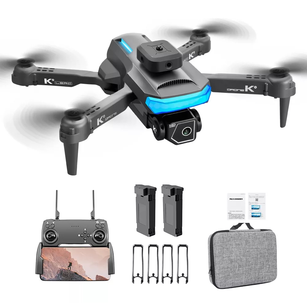 Drone Xt5 Dobrável Pro Camera 4k Com 2 Bateria Wi