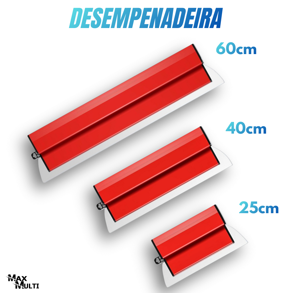 Desempenadeira Aço Inox Para Massa Corrida Gesso 