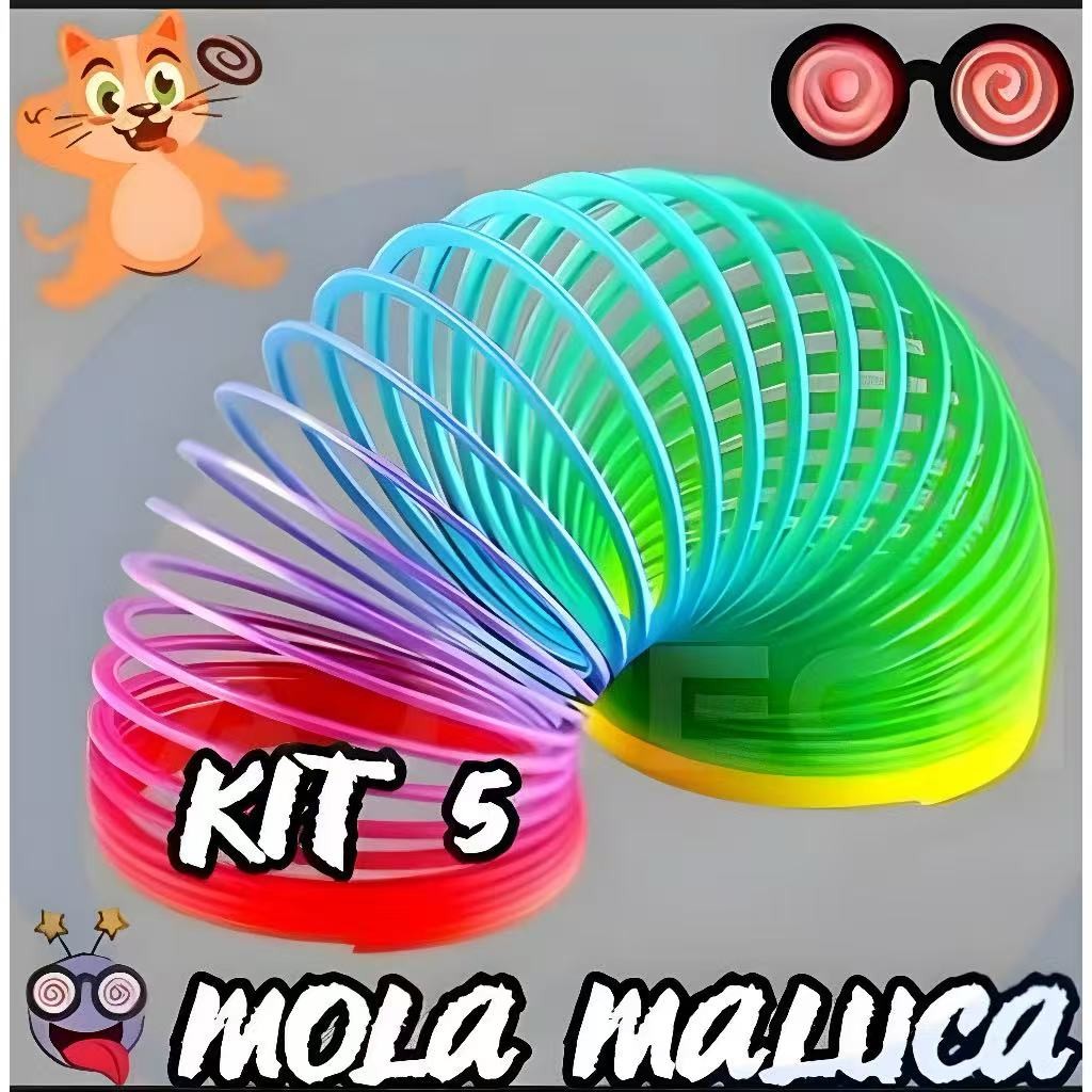 KIT6/12/24PCSMini brinquedo colorido de mola maluc