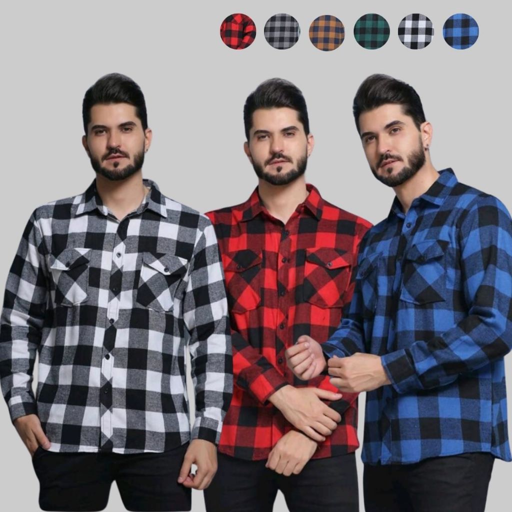 Camisa Masculina Xadrez Blusa De Frio Festa Junina