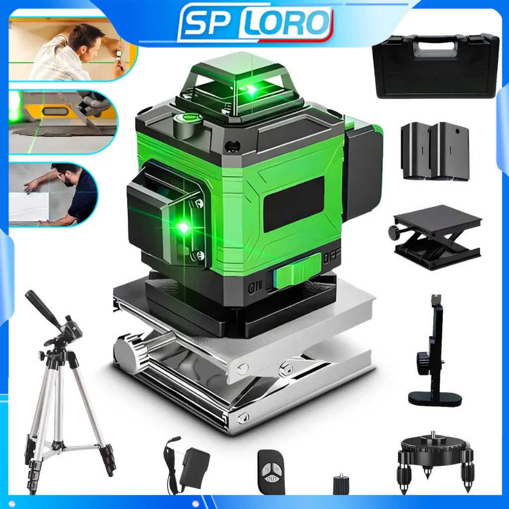 8/12 Linhas Nível a Laser Sploro Ajustável Níve