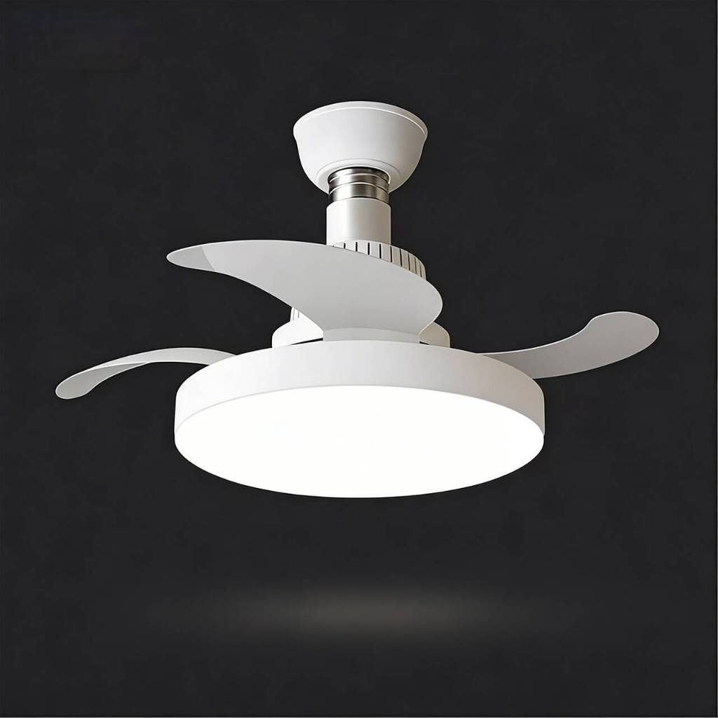 Ventilador De Teto Retrátil 40W Forte Lâmpada 3 