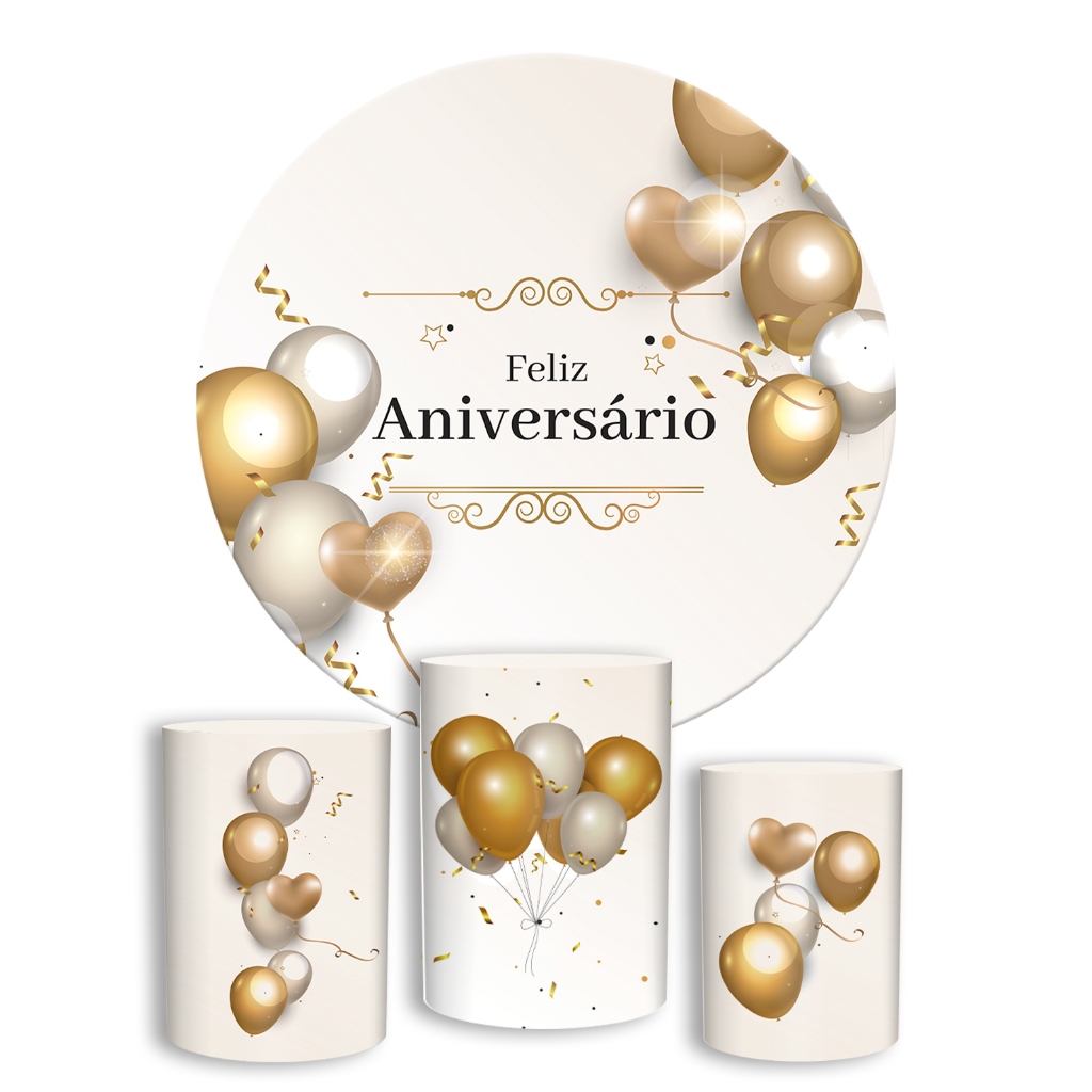 Kit Painel Redondo 1,50 + Trio De Capas De Cilindr