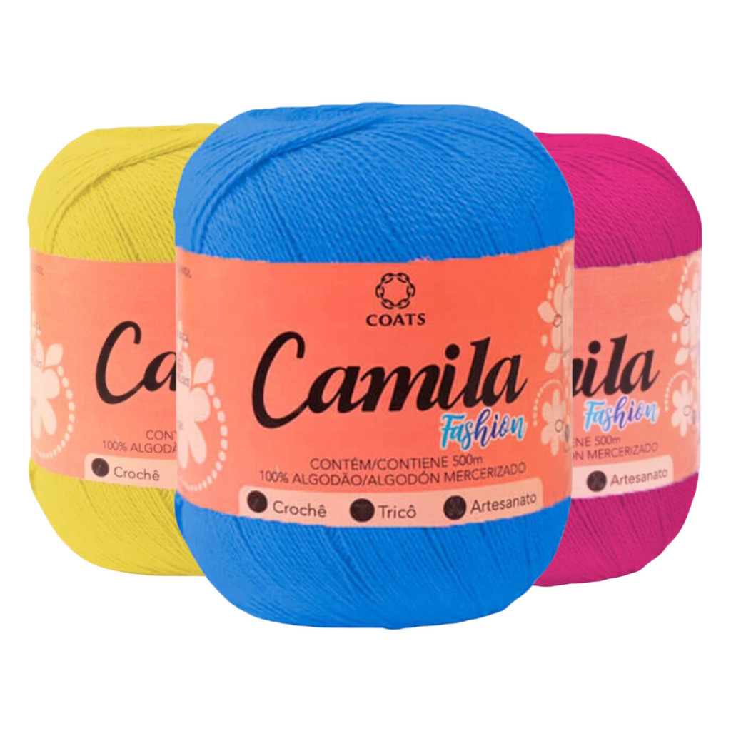 Fio Camila Fashion Crochê Coats 500m 100g (tex 30