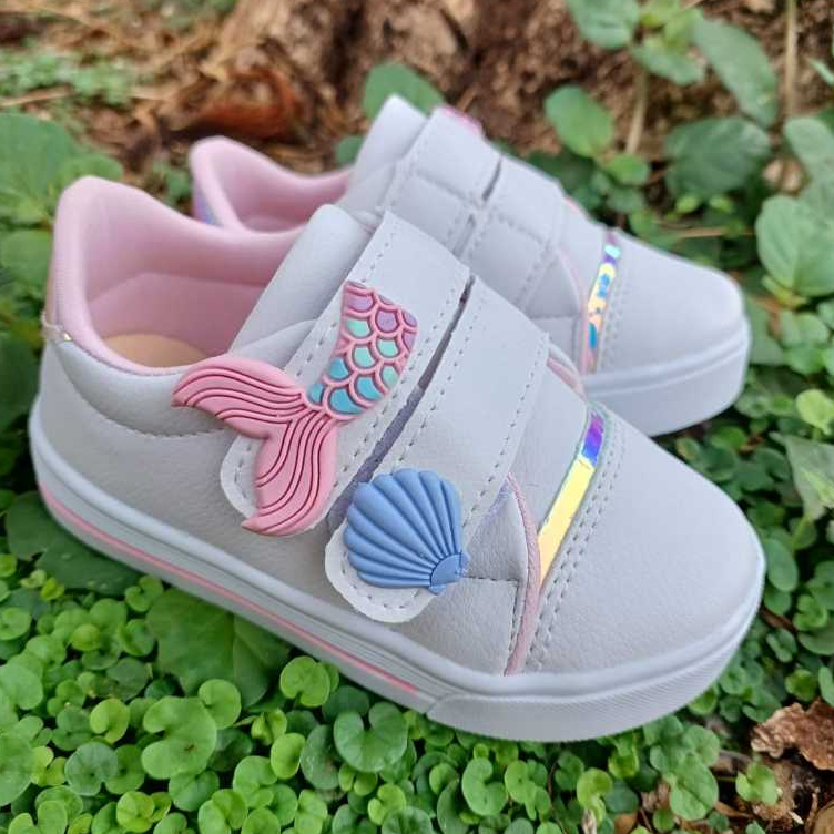 Tênis Infantil Menina Moda Blogueirinha Sereia De
