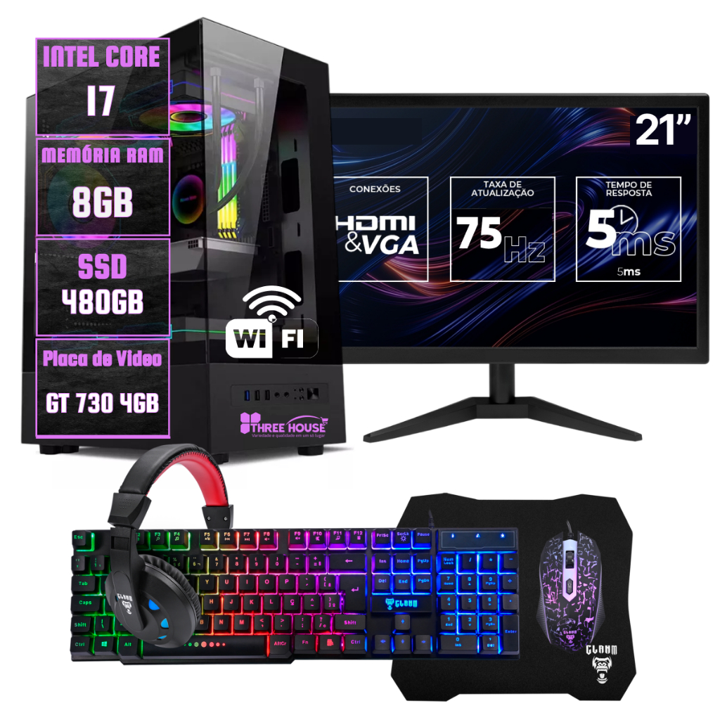 Computador Pc Gamer Completo Intel Core I7 3.40Ghz