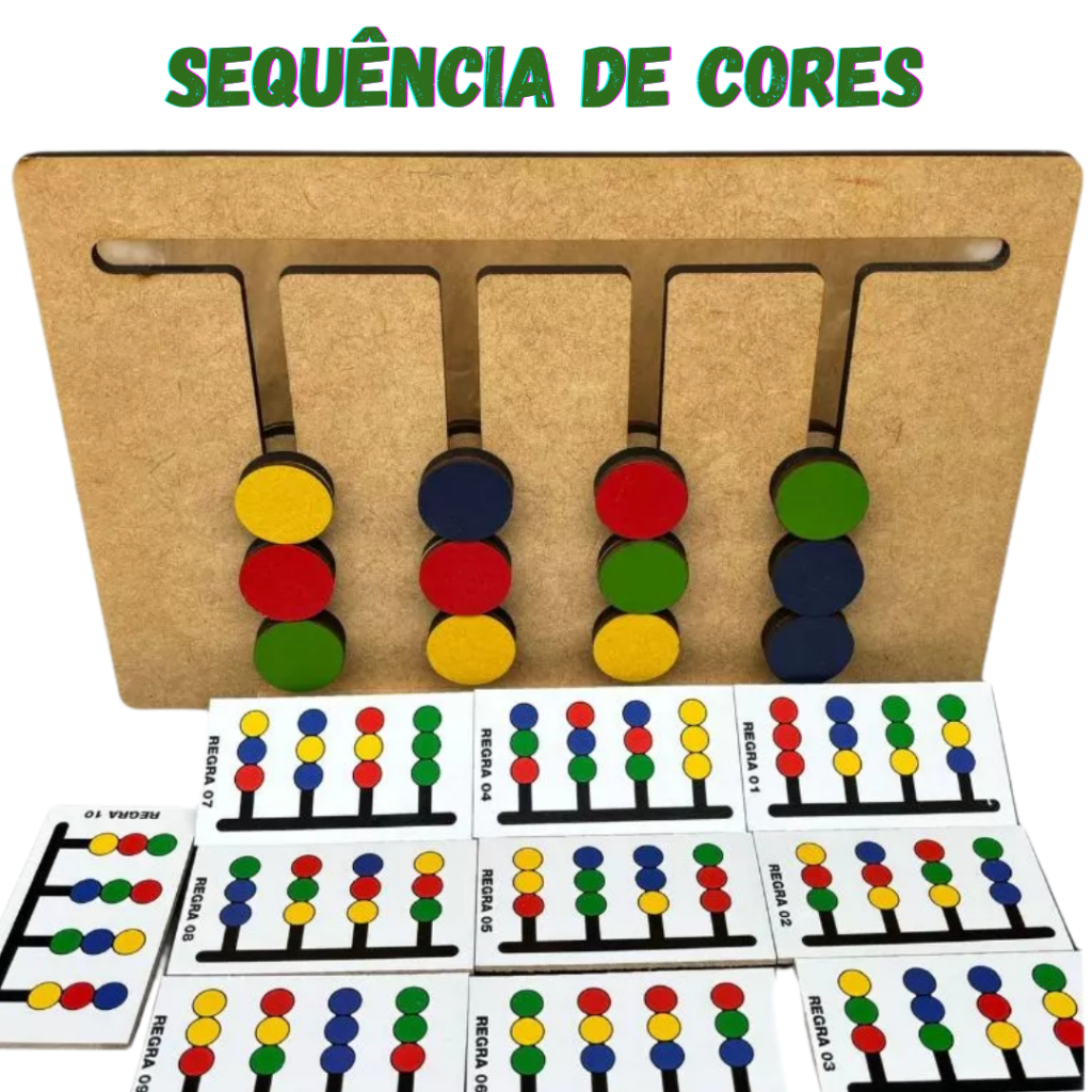 Conjunto Psicomotor em Madeira  Sequência de Core
