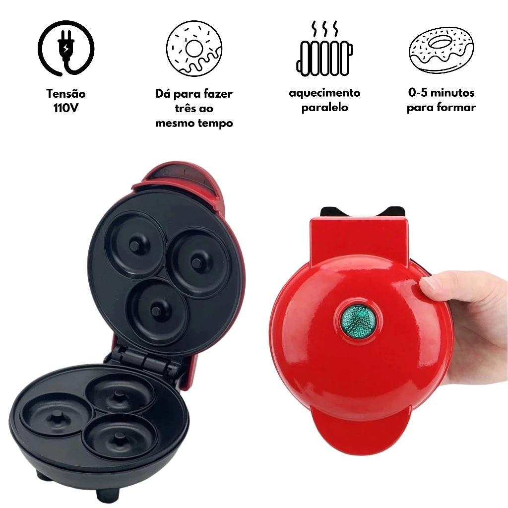 Máquina Mini Donuts Elétrica 110V 3 Donuts Casei