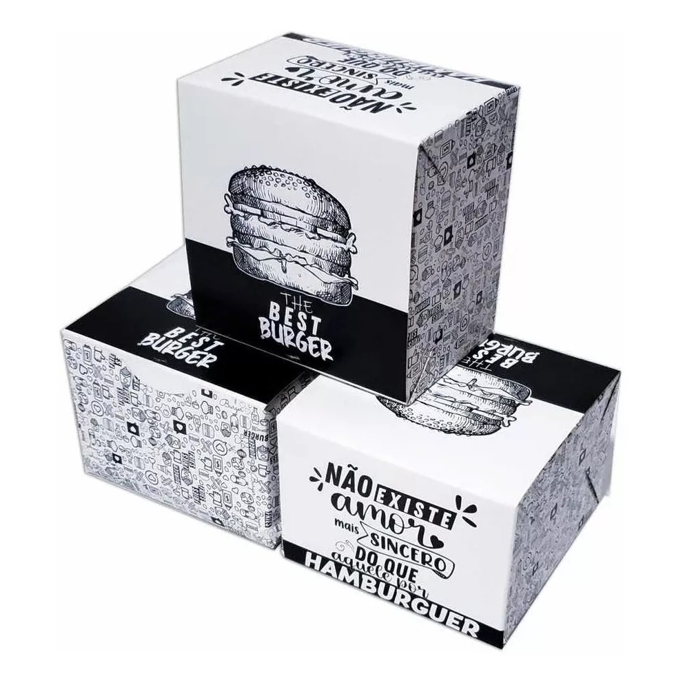 Caixa para Delivery Hamburguer  – 11,5×