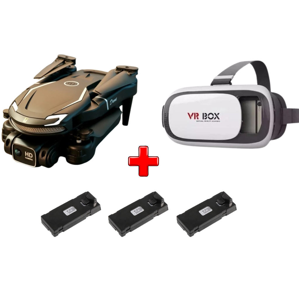 Drone V88 Profissional, Camera 4k + Óculos VR 
