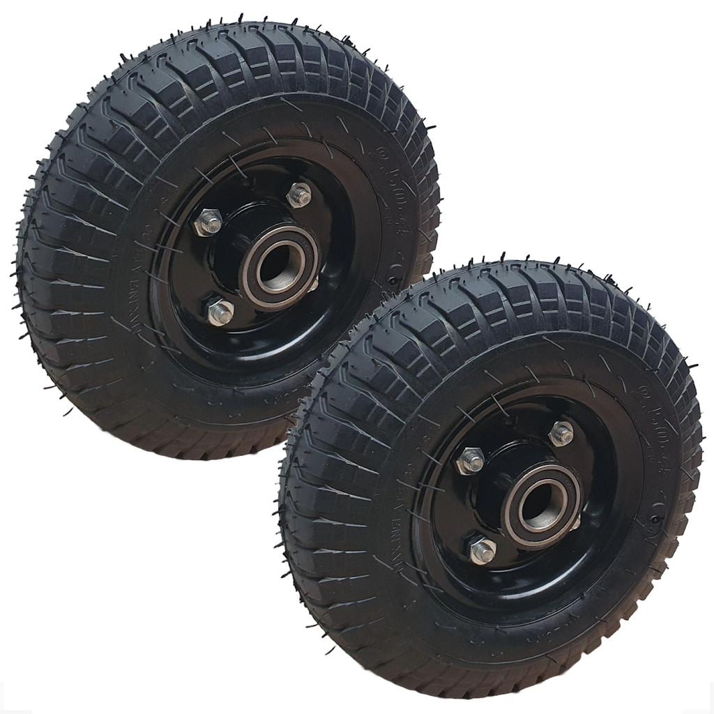 Pneus Kit 2 Unid Aro 2.50-4 C/roda Câmara Carrinh