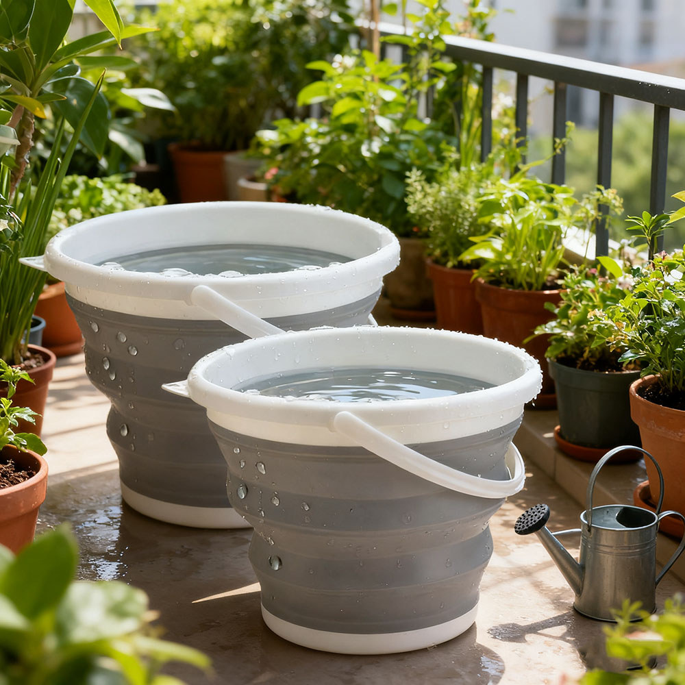 Barril telescópico mágico dobrável de silicone 