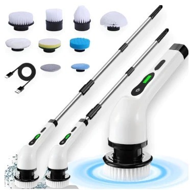 Escova de limpeza ajustável para janelas, banheir