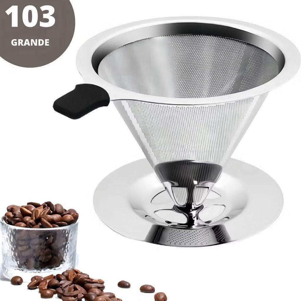 Filtro Coador De Café Inox 103 – Com Pegado