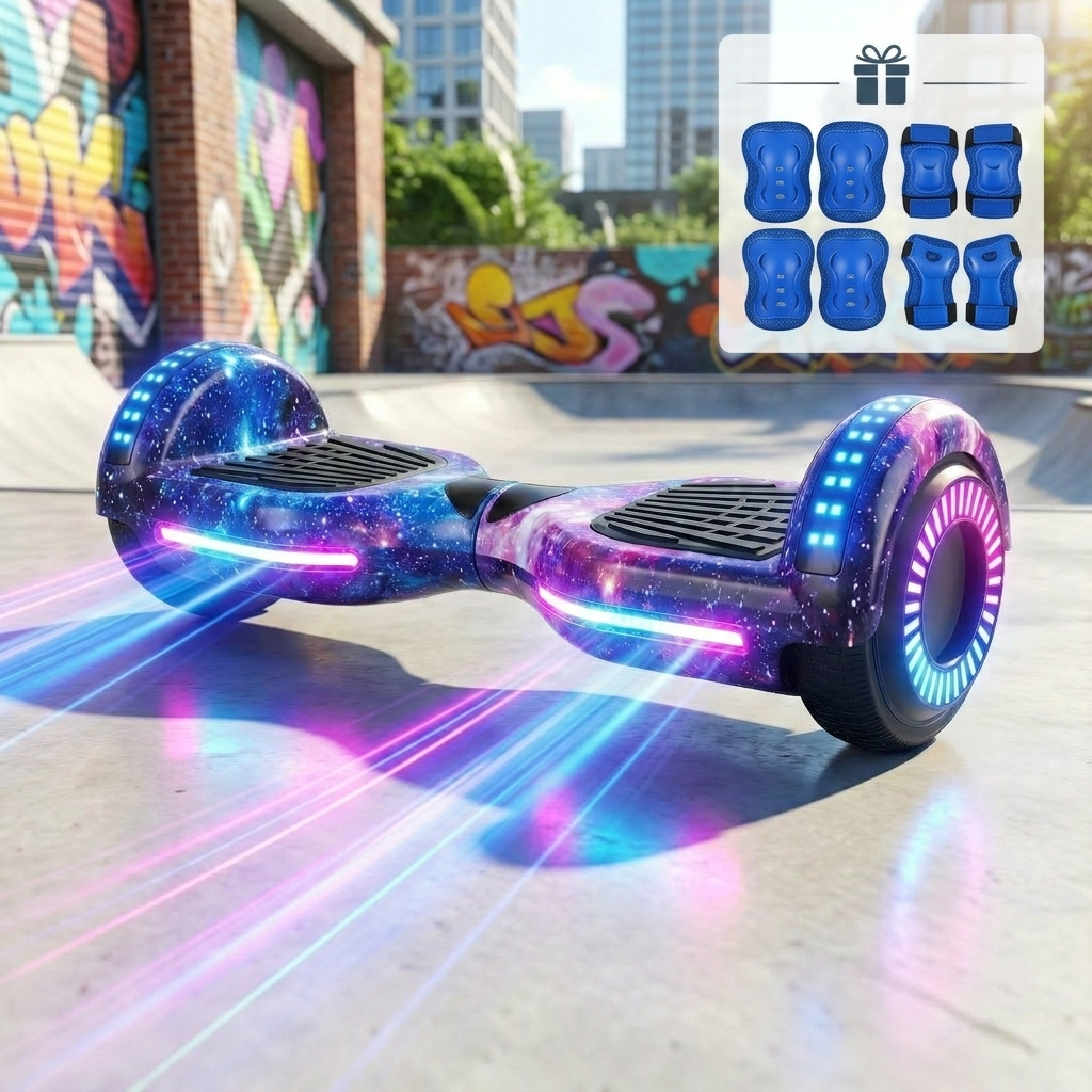 Hoverboard KRYPTEX 6.5 LED BT 800W 360° + Kit Pro