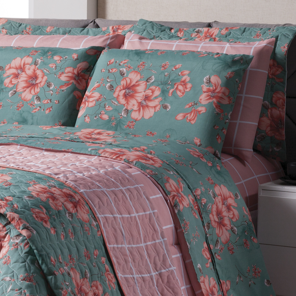 Jogo Lençol Para Cama Casal Padrão Box 3 Peças 