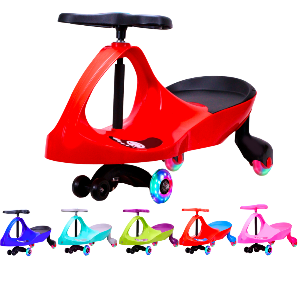 Carrinho Rolimã Zig Zag Car Roda com Led Infantil