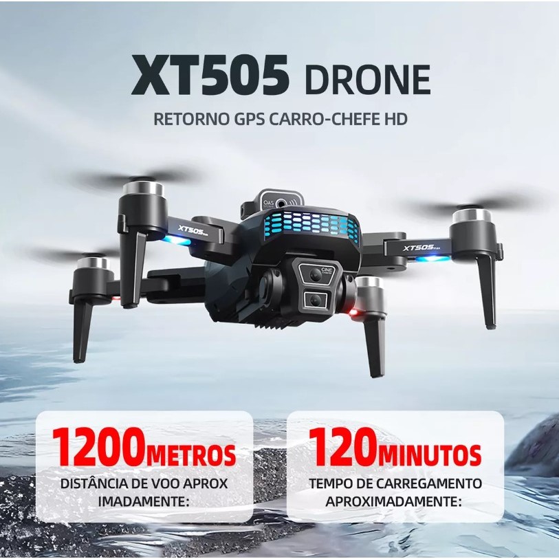 XT505 GPS Drone aéreo profissional sem escovas co