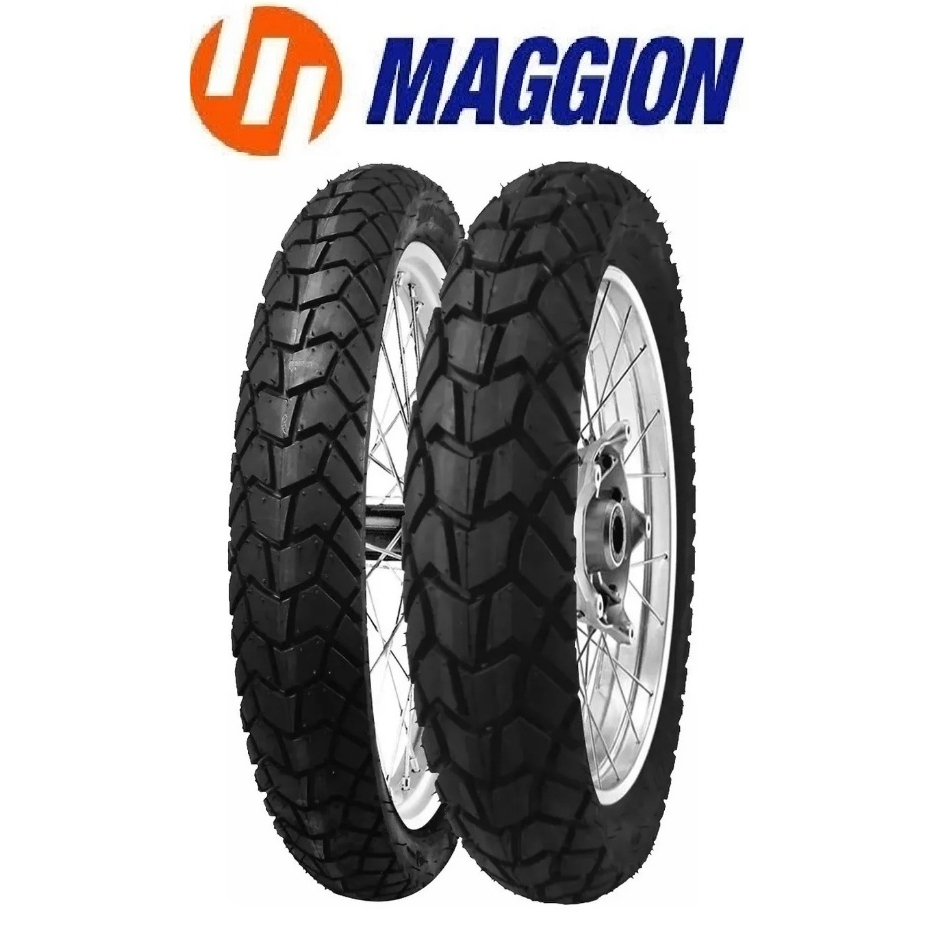Par Pneu 120/80-18 + 90/90-21 Maggion Viper Lander
