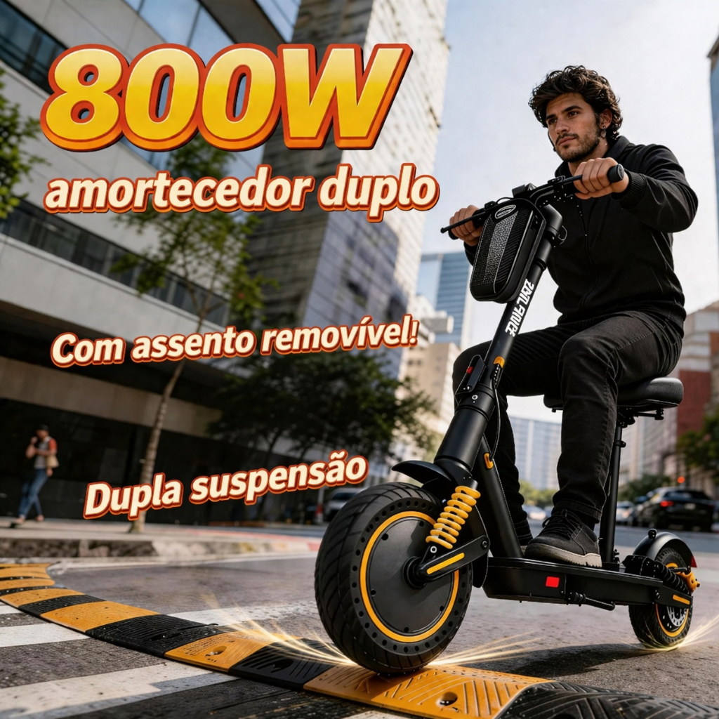 Patinete Elétrico Adulto 800W48V12.5Ah 10 Até120