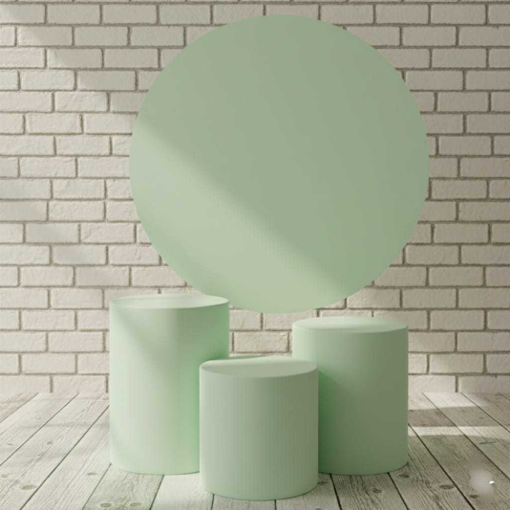 Kit Capa Painel Redondo 150 cm + Trio de Capas par