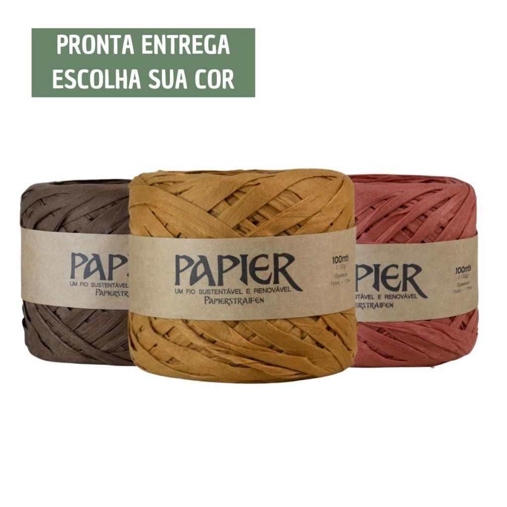 Fio Papier Fischer Tipo Ráfia 100m 130g Sustentá