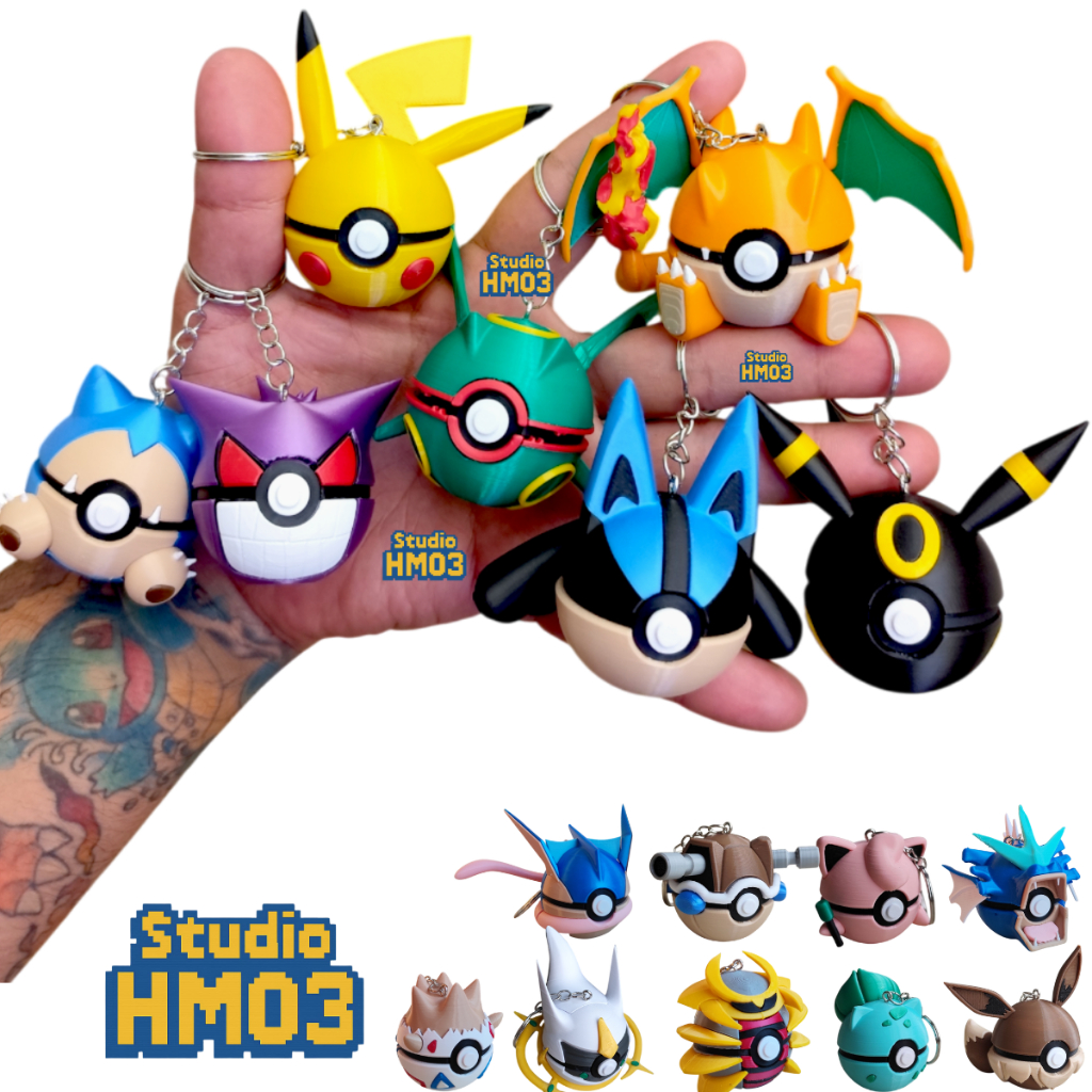 Chaveiro Pokémon Pokébola  Geek Nerd Anime Pokeb