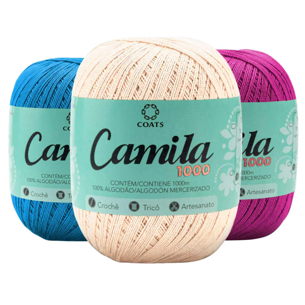 Fio Camila 1000 Crochê Coats 1000m 100g (tex 145)