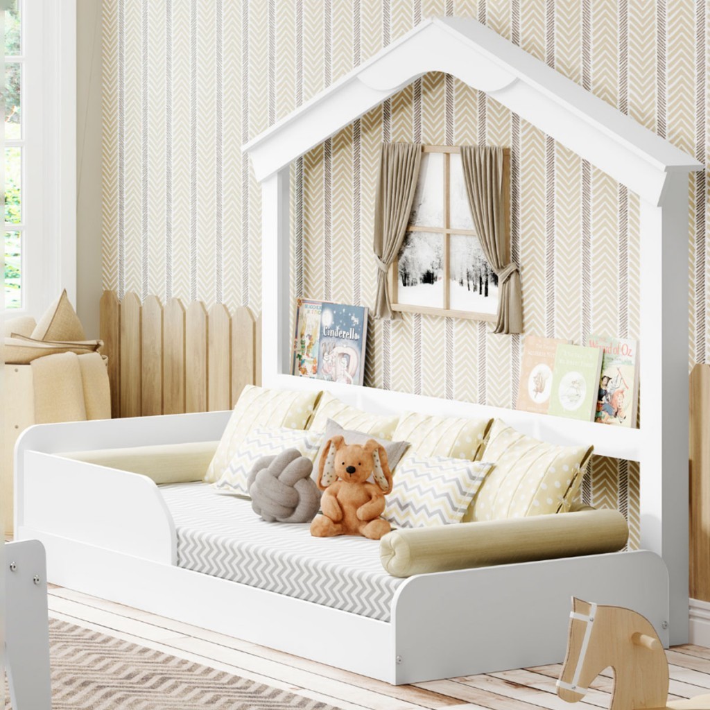 Cama Infantil Mini Mimo com Casinha Montessoriana 