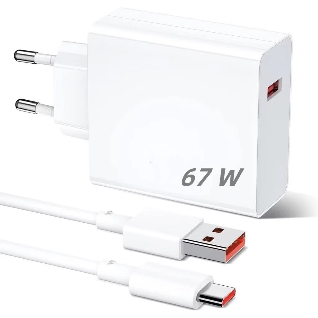 Kit2 Carregador rápido de 67W Ultra    +   Cabo T