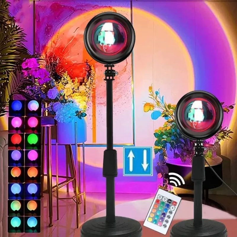 Lâmpada Pôr do Sol com Controle Remoto Luz Notur