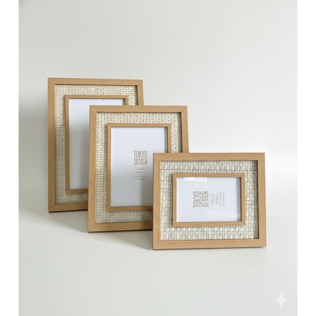 Quadro Porta Retrato com Treliça e visor em vidro