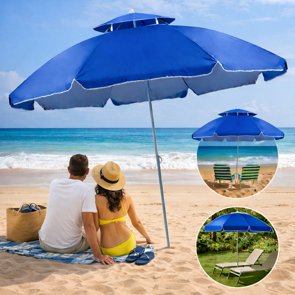 Guarda Sol Grande Gigante 2,40m Praia Verão Pisci